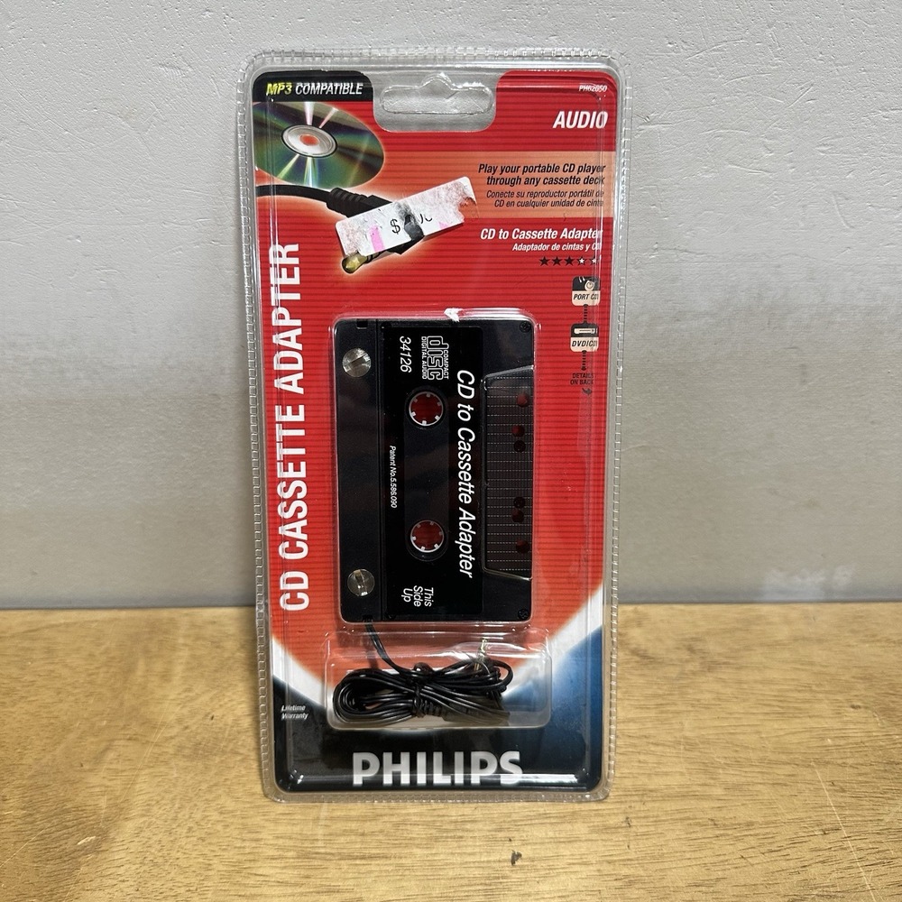 Philips Audio CD To Cassette Adapter PH62050 New‎ In Package